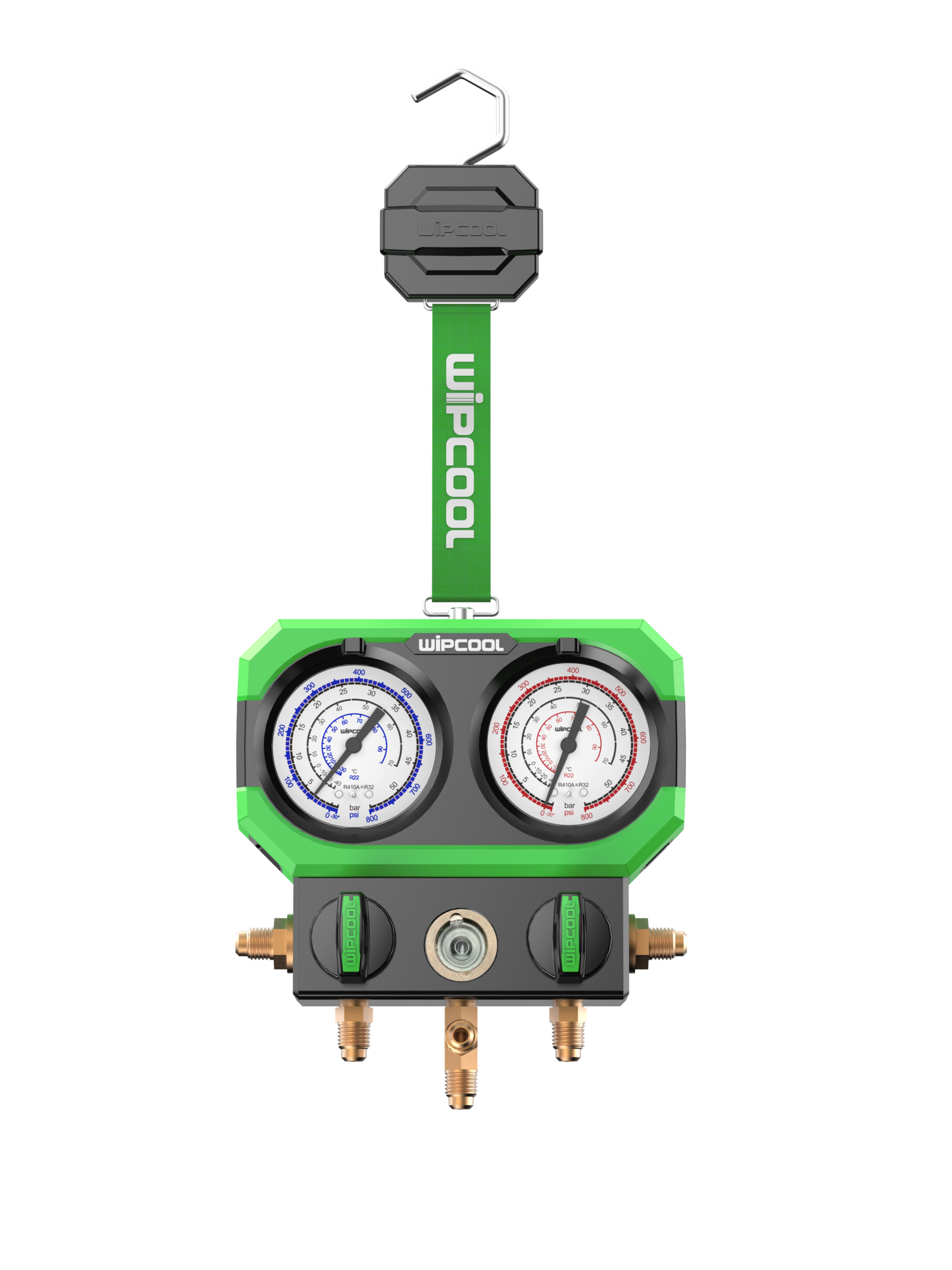 WIPCOOL MG68-2 Dual Valve Manifold Gauge Kit